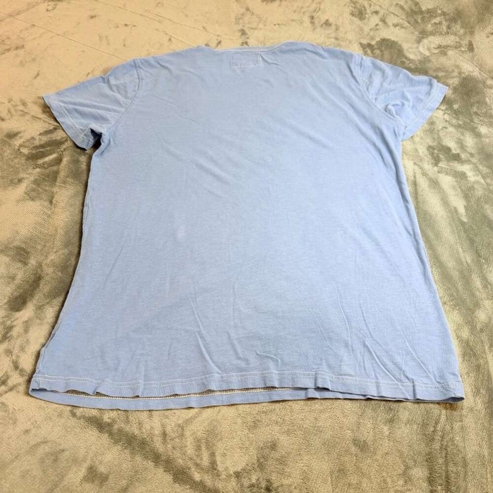 American Eagle Men Sz L Blue Stars Stripes Eagle Flag Patch Y2K Distressed USA - Picture 3 of 13